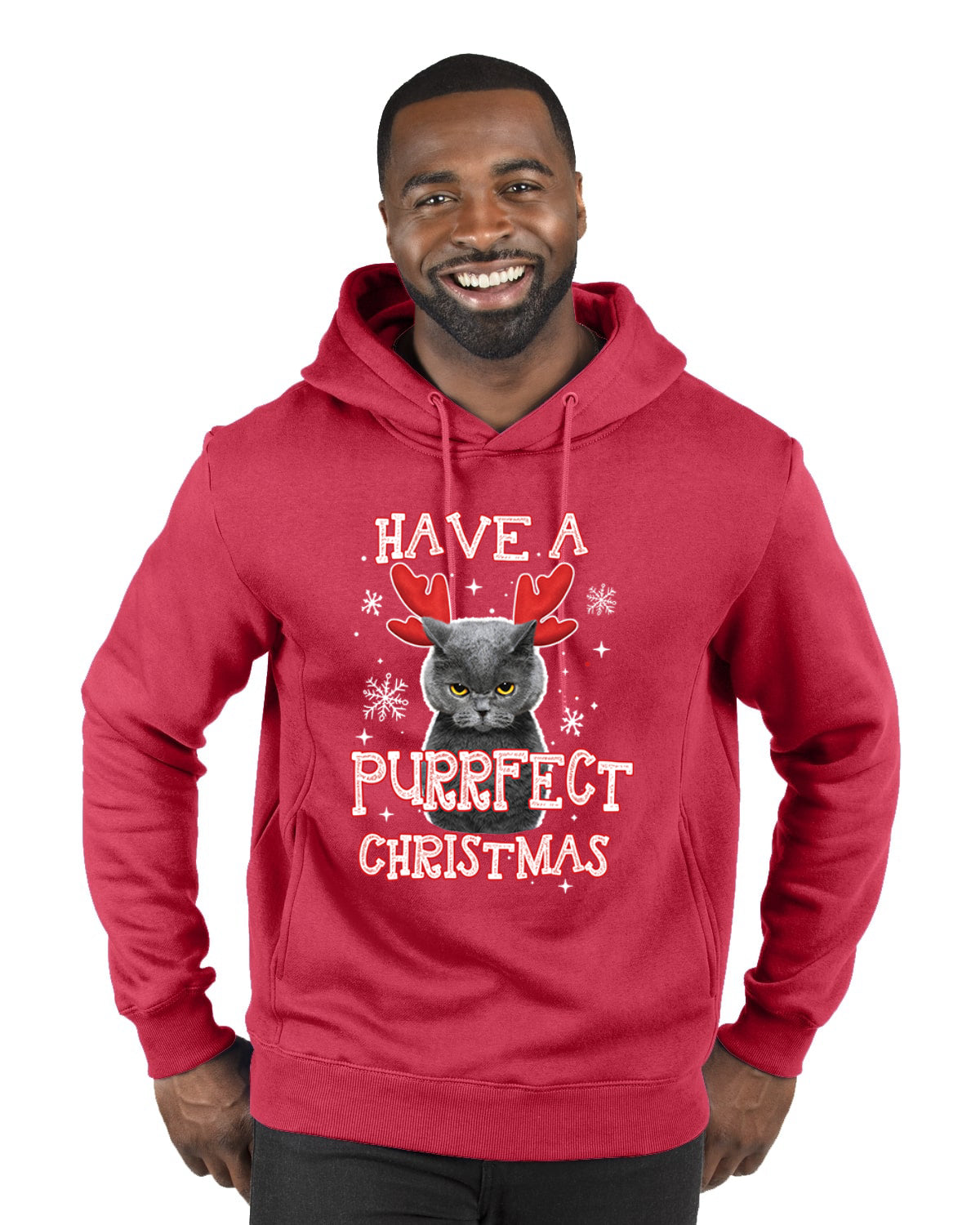 Have A Purrfect Merry Christmas Premium Graphic Hoodie Sweatshirt