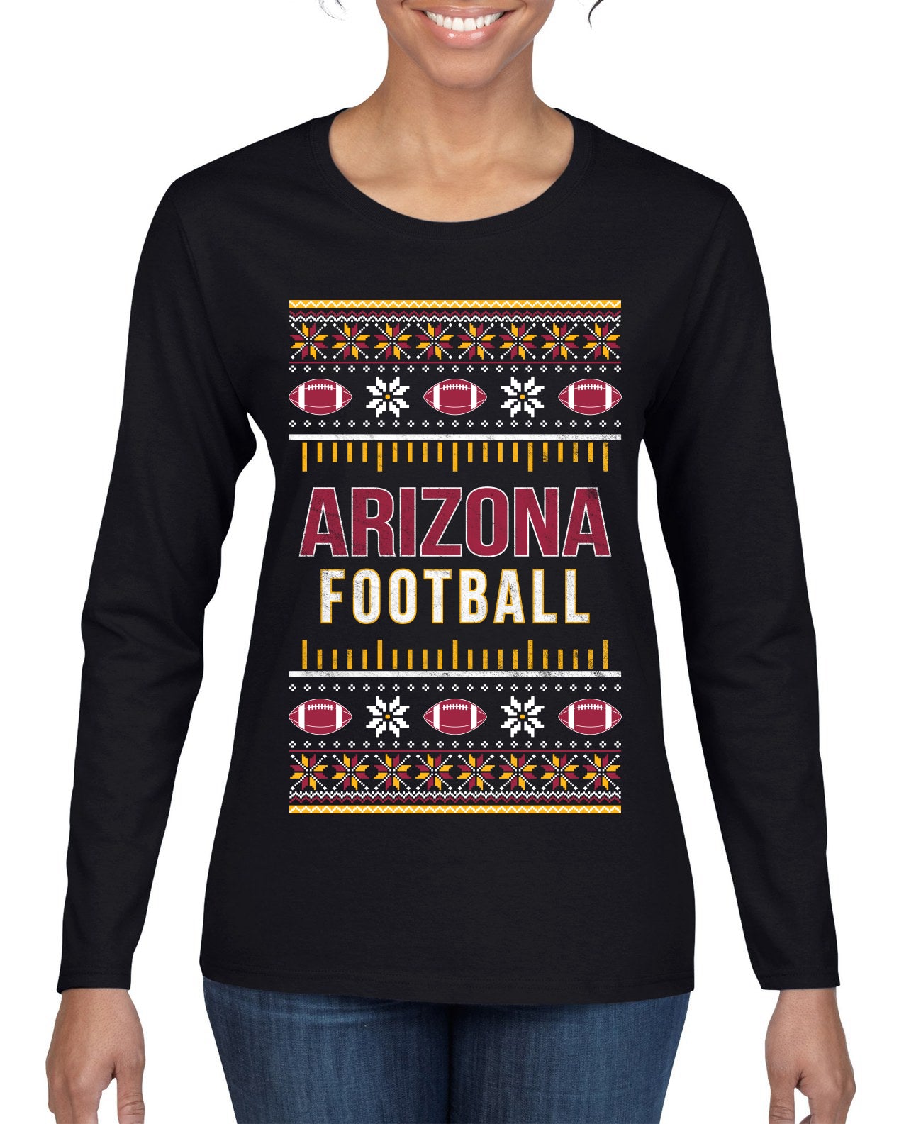 City of Arizona ARI American Football Fantasy Fan Ugly Christmas Sweater Unisex Crewneck Sweatshirt