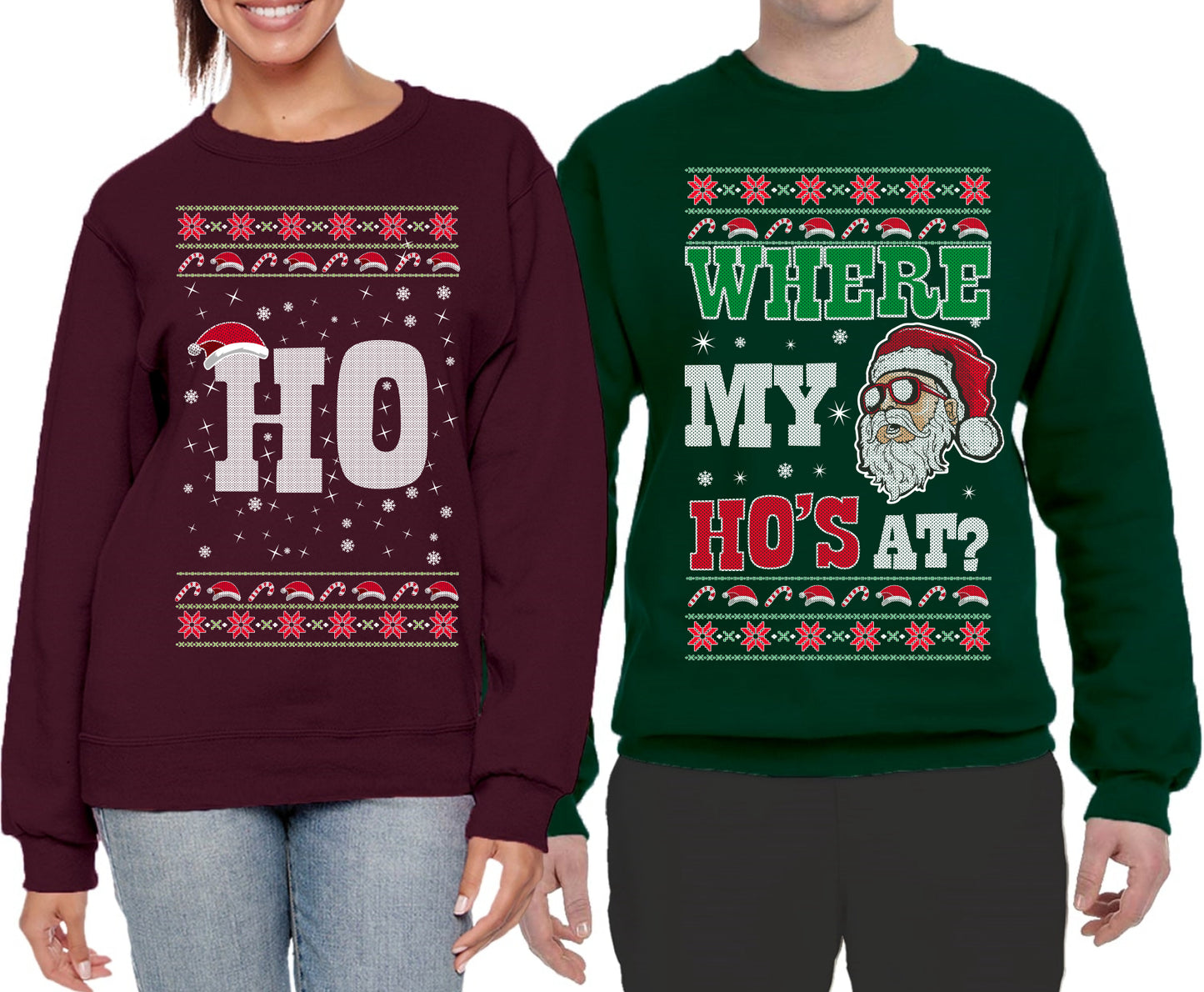 Where My Ho's At?, Where My Ho's At? Matching Couples Crewneck Sweater