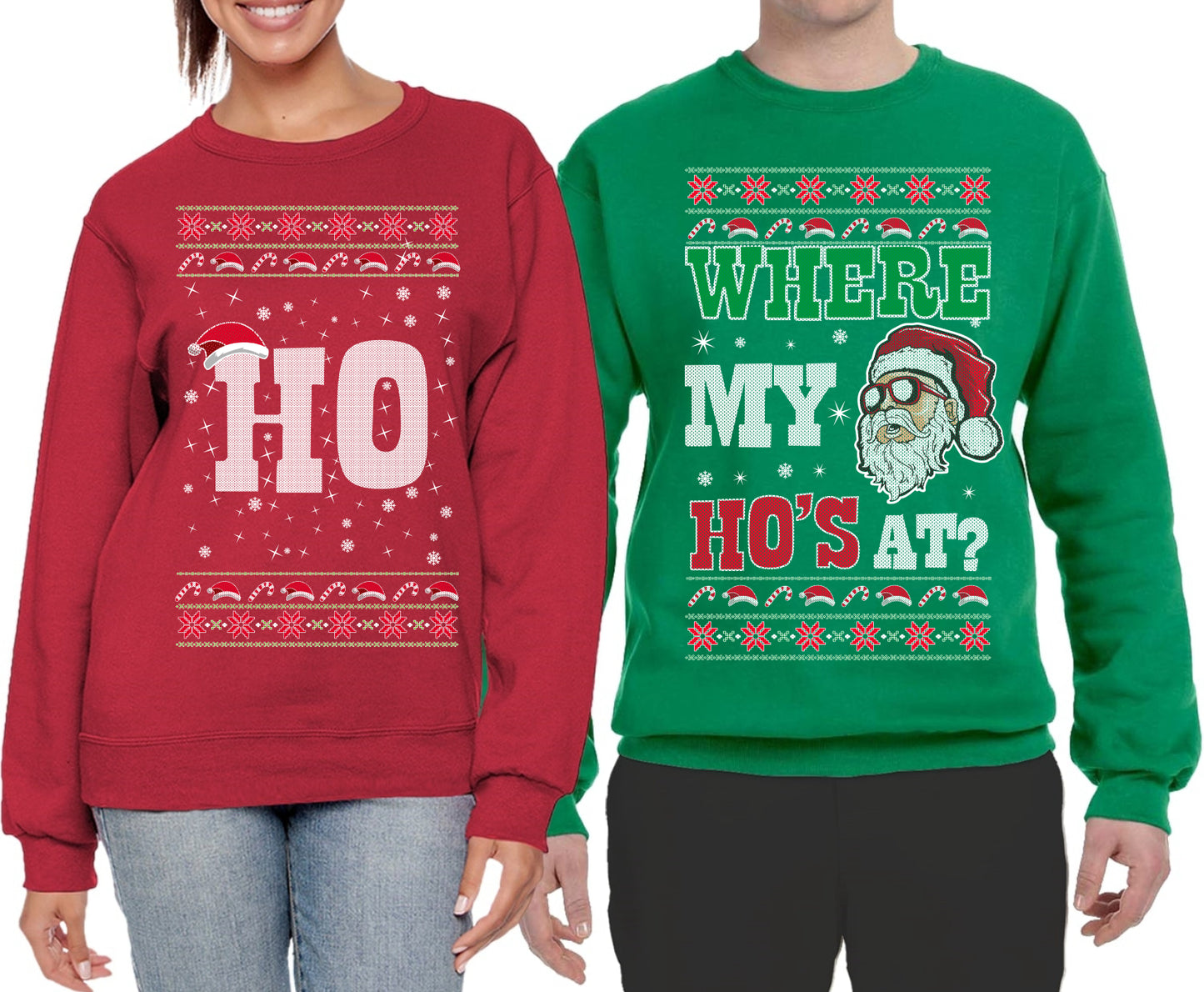 Where My Ho's At?, Where My Ho's At? Matching Couples Crewneck Sweater