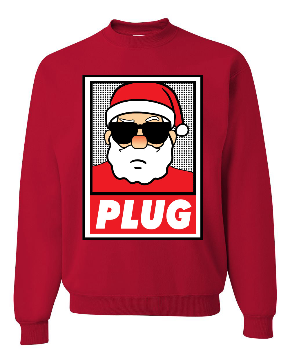 Santa Claus Plug Narcos Pablo Funny Christmas Unisex Crewneck Graphic Sweatshirt