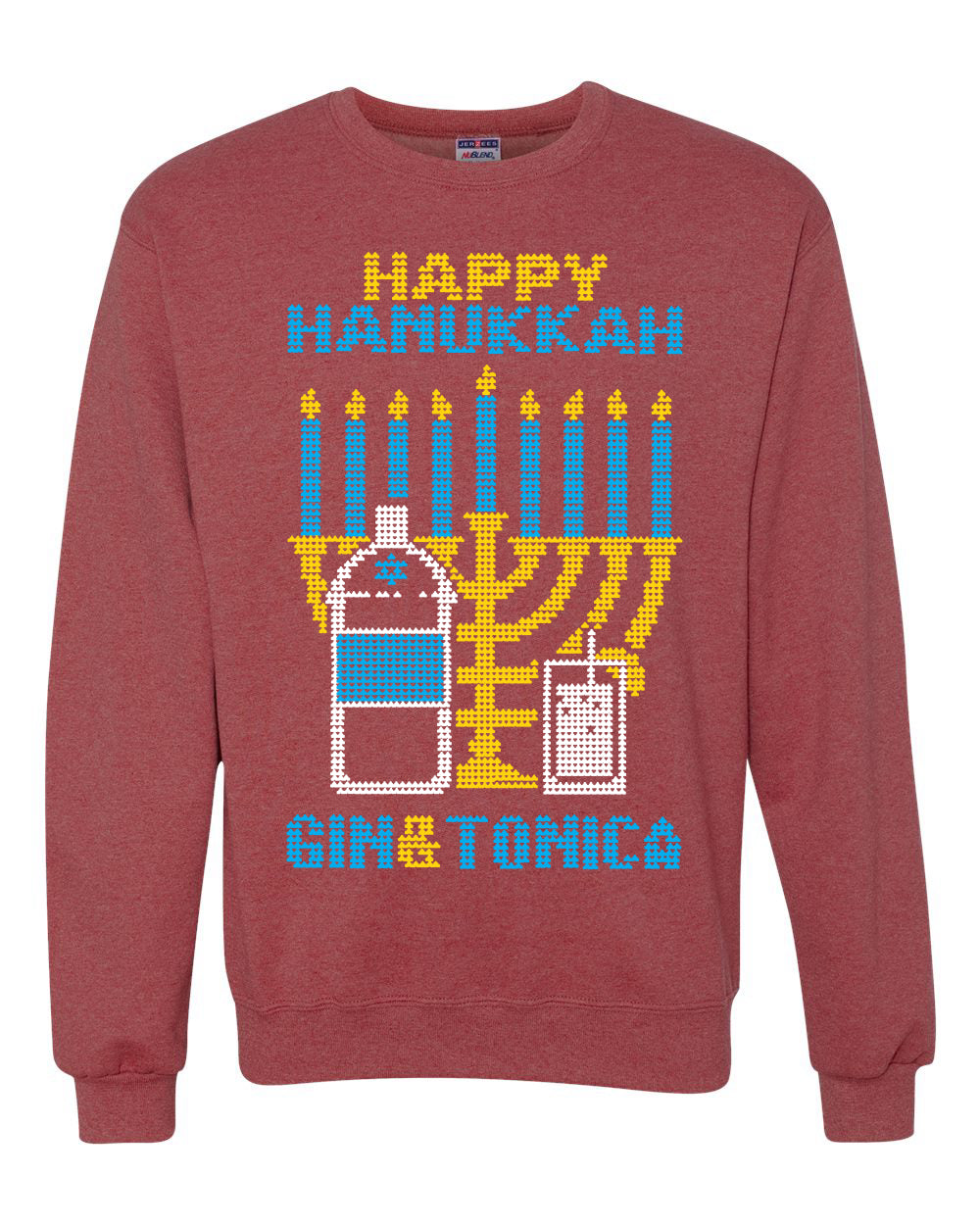 Hanukkah Imagine If Your Phone Battery was Low but Lasted 8 Days Hanukkah Unisex Crewneck Graphic Sweatshirt