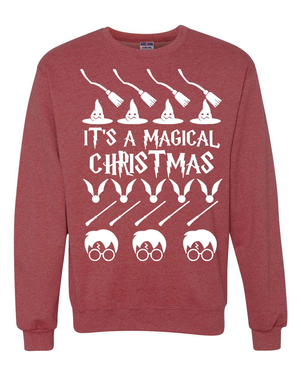 It's A Magical Christmas Wizard Christmas Unisex Crewneck Graphic Sweatshirt