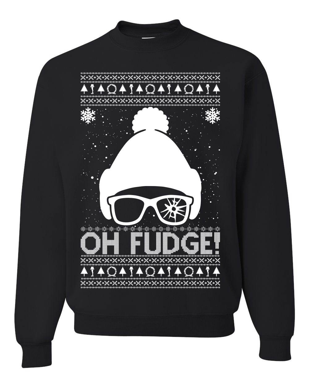 Oh Fudge Funny Movie Meme Ugly Christmas Sweater Unisex Crewneck Graphic Sweatshirt