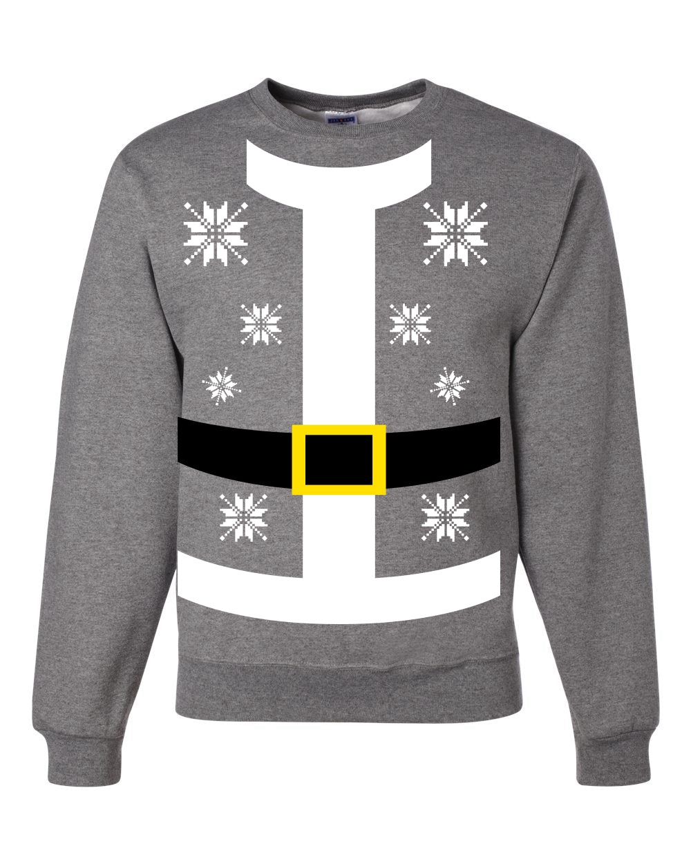 Jolly Santa Suit Winter Candy Cane Merry Ugly Christmas Sweater Unisex Crewneck Graphic Sweatshirt