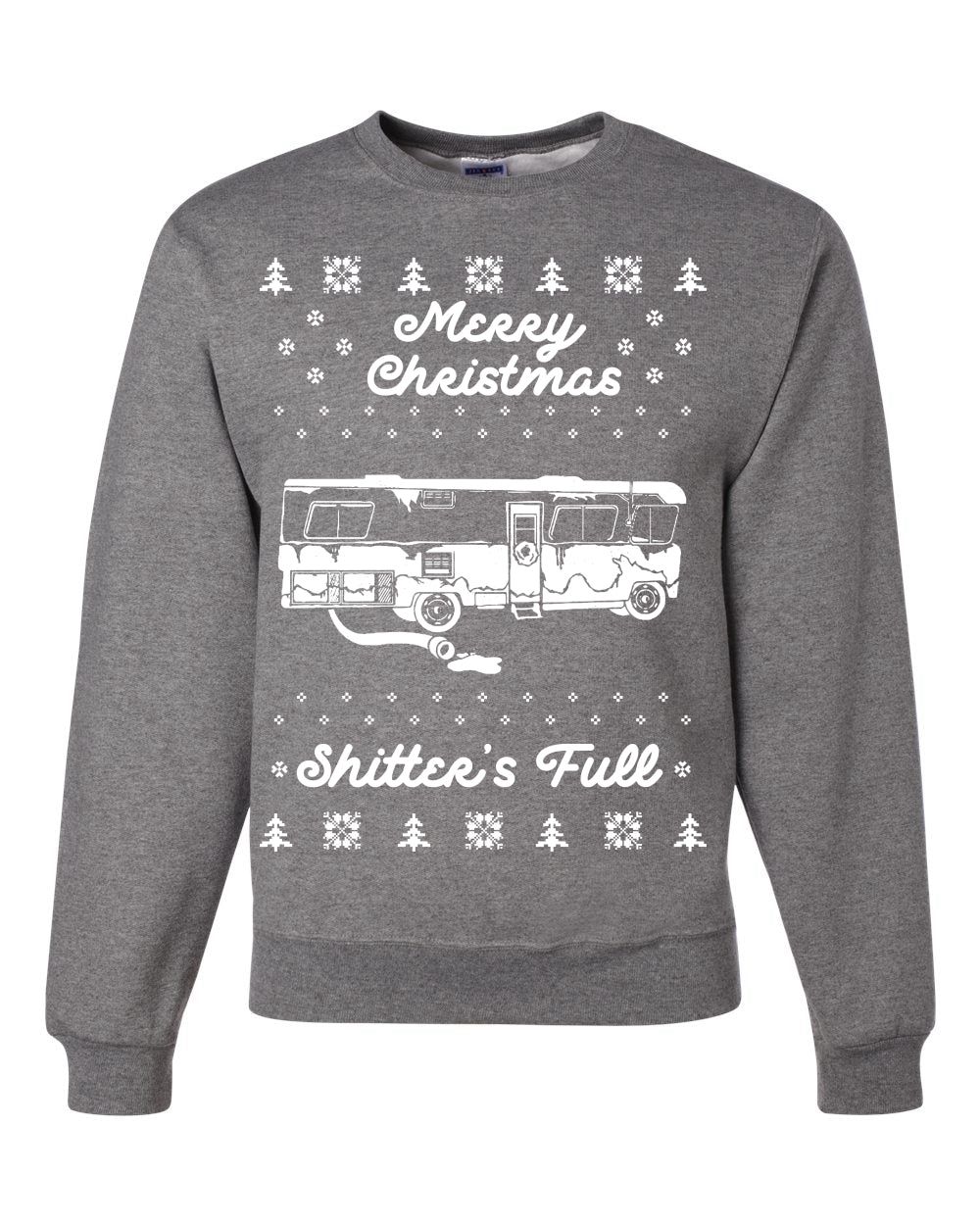 Merry Christmas Shitters Full Movie Quote Merry Ugly Christmas Sweater Unisex Crewneck Graphic Sweatshirt