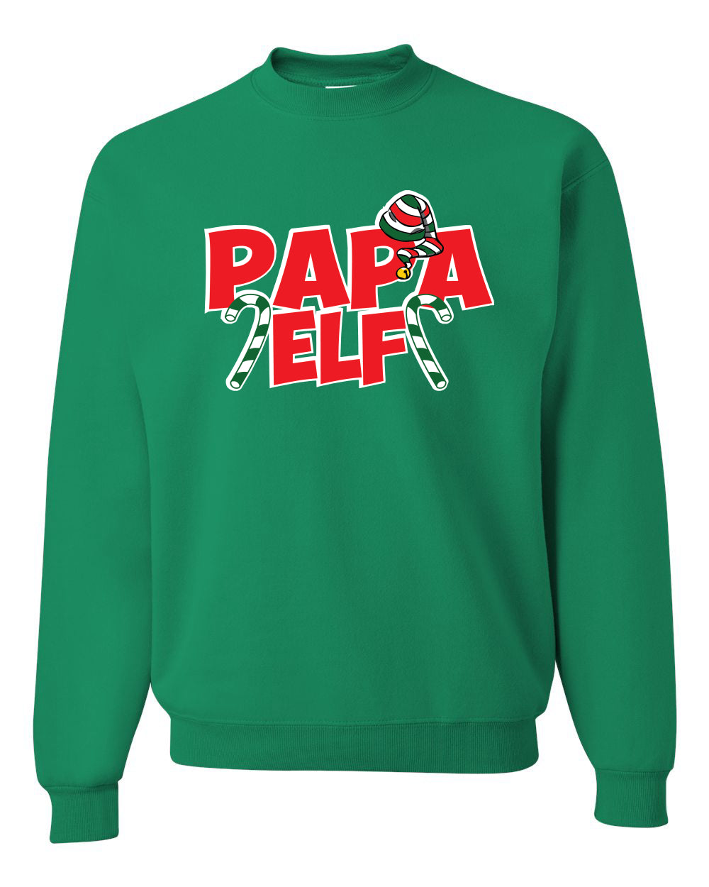 Papa Elf Merry Christmas Unisex Crewneck Graphic Sweatshirt