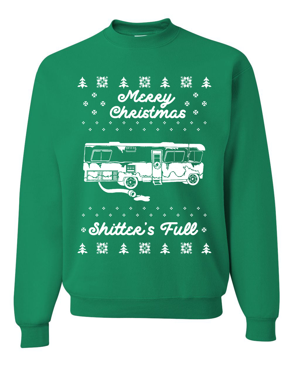 Merry Christmas Shitters Full Movie Quote Merry Ugly Christmas Sweater Unisex Crewneck Graphic Sweatshirt