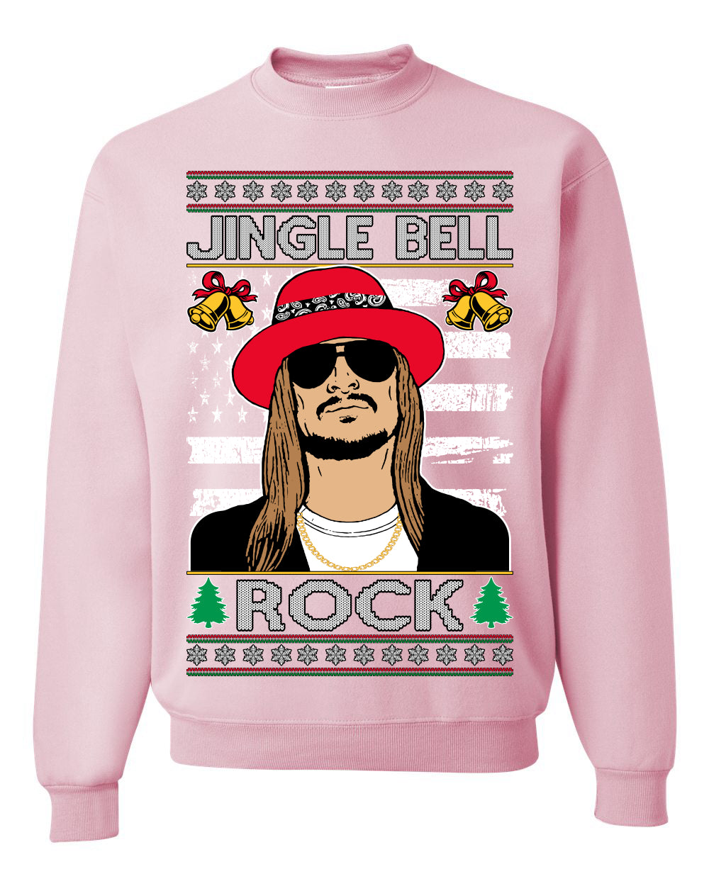 Jingle Bell Rock Kid Rapper Country Music Ugly Christmas Sweater Unisex Crewneck Sweatshirt
