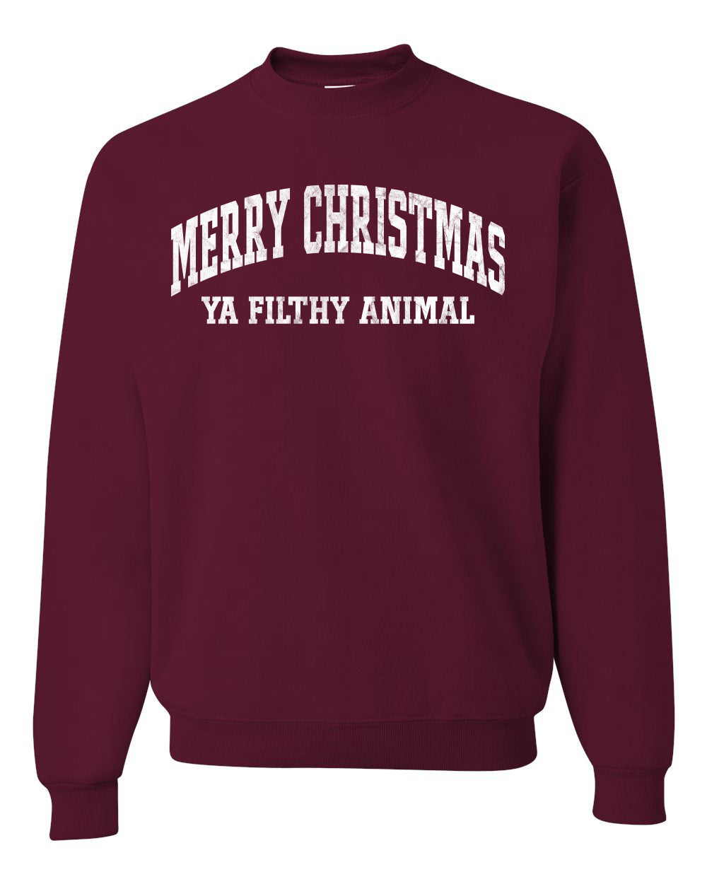Vintage Movie Quote Merry Christmas Filthy Animal Christmas Unisex Crewneck Sweatshirt