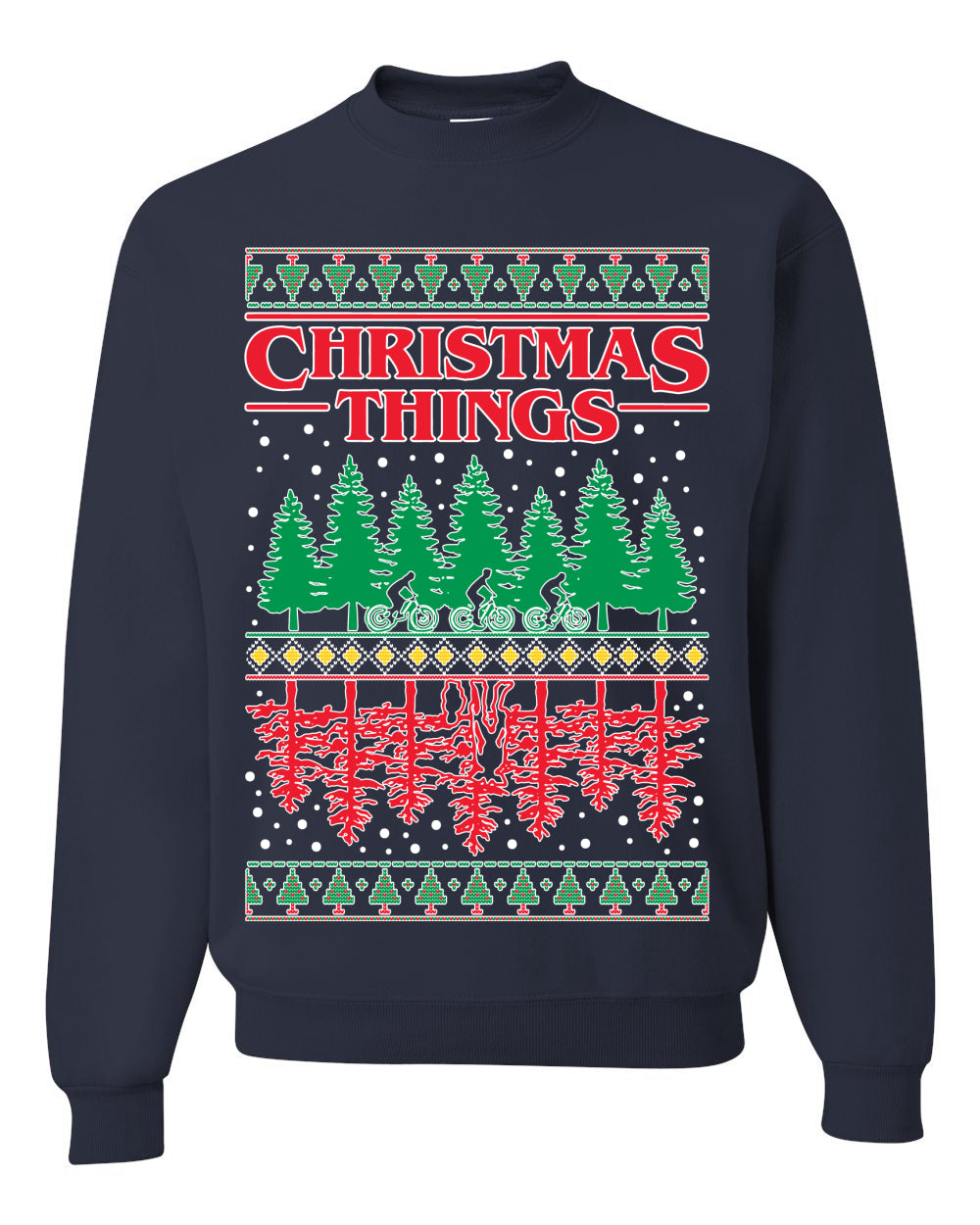 Christmas Things Parody Ugly Christmas Sweater Unisex Crewneck Graphic Sweatshirt