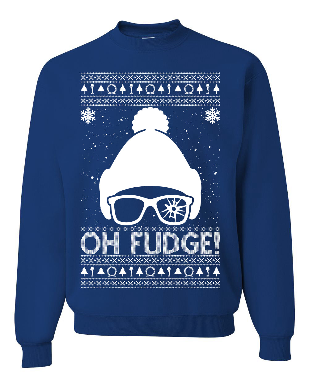 Oh Fudge Funny Movie Meme Ugly Christmas Sweater Unisex Crewneck Graphic Sweatshirt