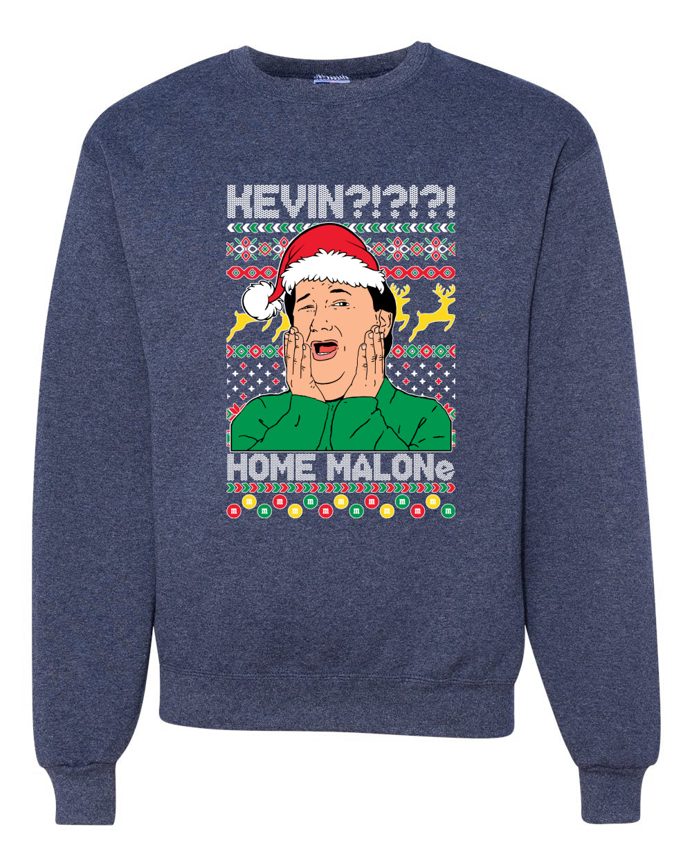 Kevin Home Malone Office Tv Xmas Merry Ugly Christmas Sweater Unisex Crewneck Graphic Sweatshirt