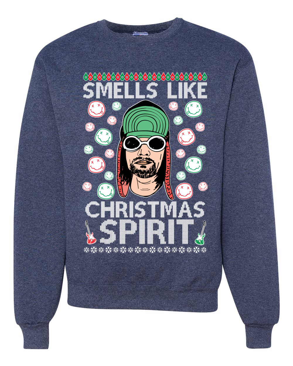 Smells Like Christmas Spirit Merry Ugly Christmas Sweater Unisex Crewneck Graphic Sweatshirt