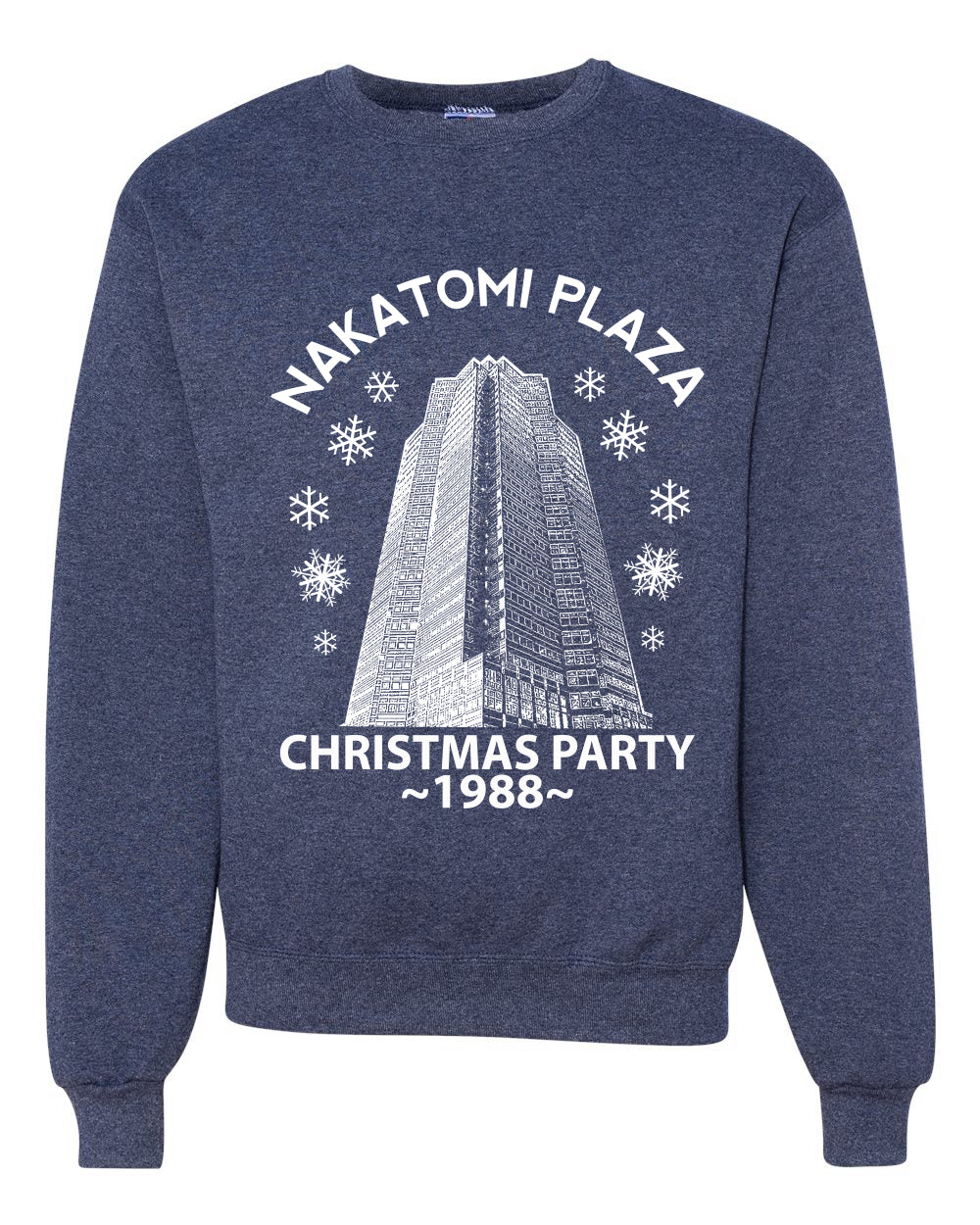 Nakatomi Plaza Christmas Party 1988 Classic McClane Merry Ugly Christmas Sweater Unisex Crewneck Graphic Sweatshirt