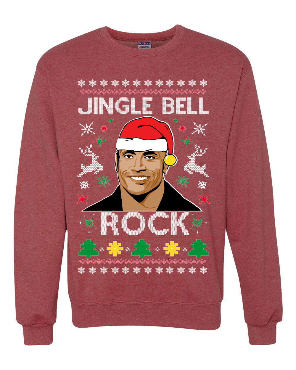 Jingle Bell Rock Ugly Christmas Sweater Unisex Crewneck Sweatshirt