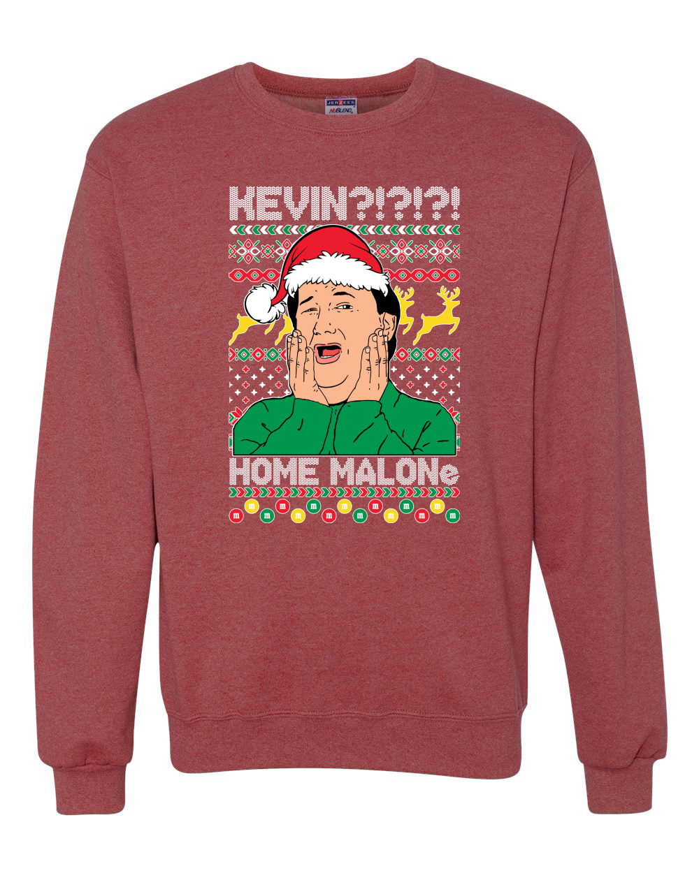 Kevin Home Malone Office Tv Xmas Merry Ugly Christmas Sweater Unisex Crewneck Graphic Sweatshirt
