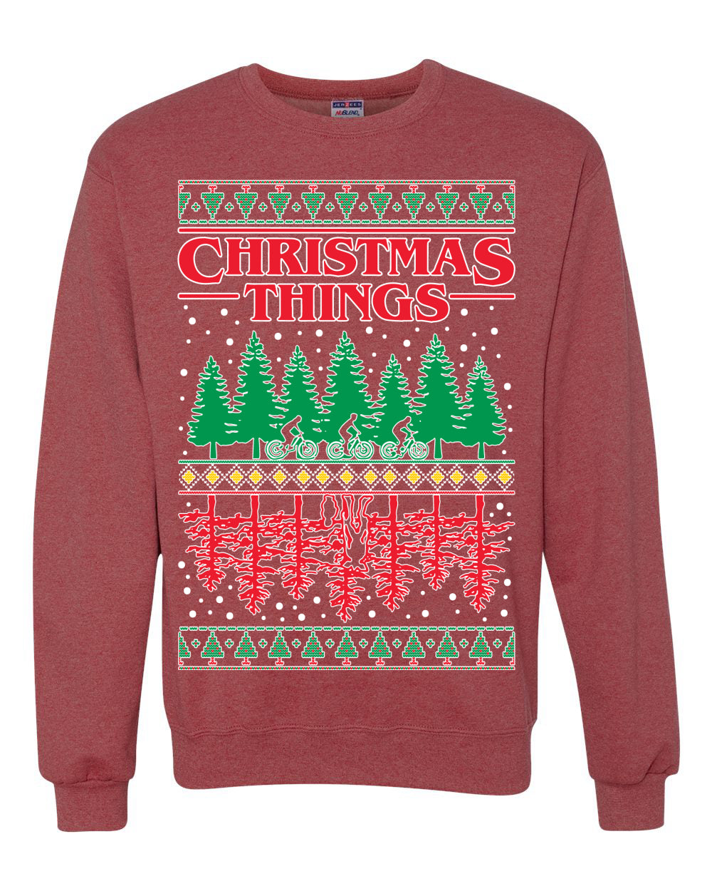 Christmas Things Parody Ugly Christmas Sweater Unisex Crewneck Graphic Sweatshirt