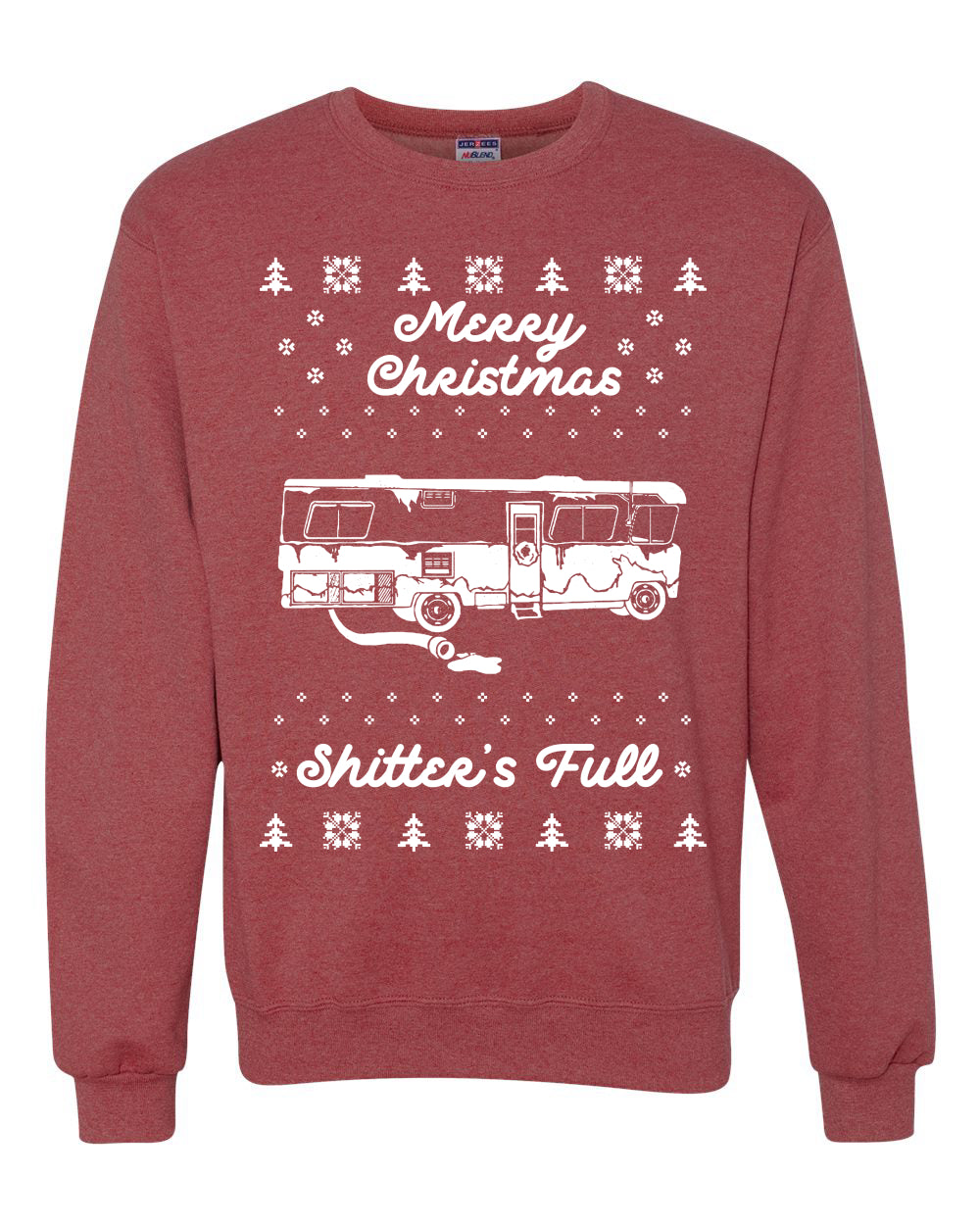 Merry Christmas Shitters Full Movie Quote Merry Ugly Christmas Sweater Unisex Crewneck Graphic Sweatshirt