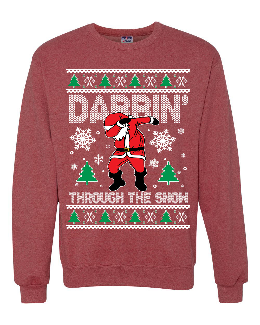 Darbin Through The Snow Christmas Ugly Christmas Sweater Unisex Crewneck Graphic Sweatshirt