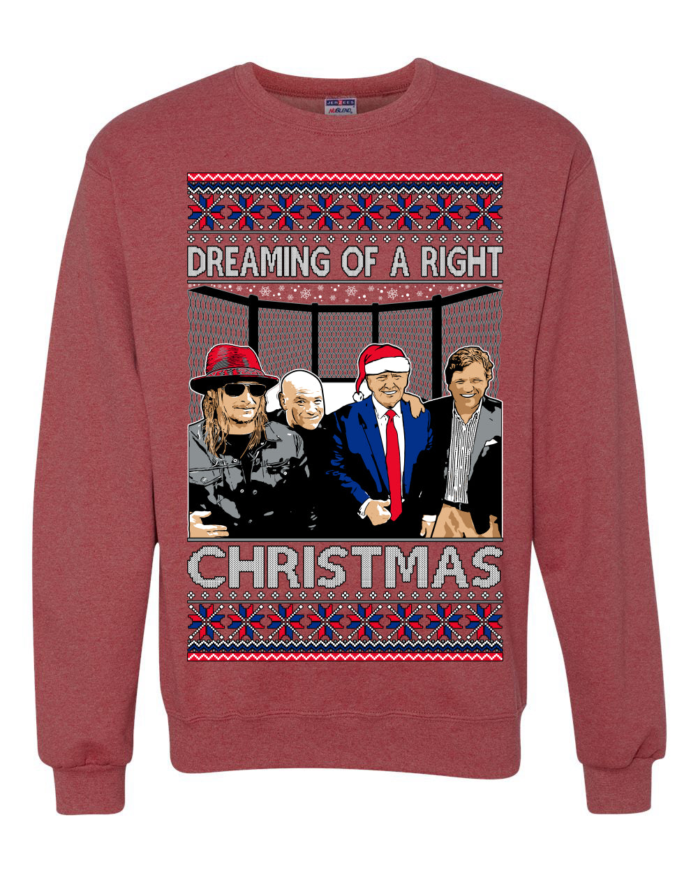 Dreaming of a right christmas conservative crew Ugly Christmas Sweater Unisex Crewneck Sweatshirt