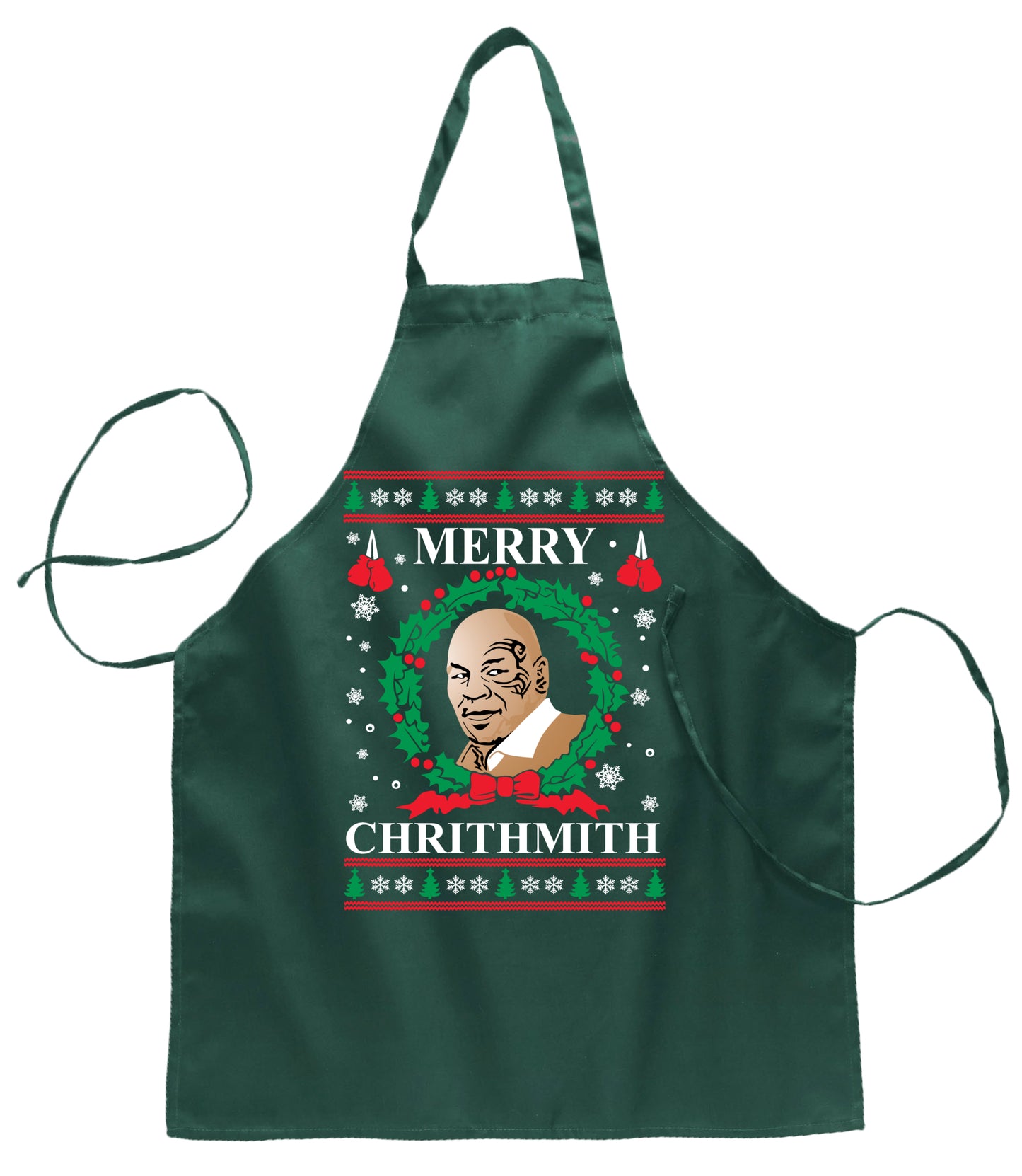 Ugly Ugly Christmas Merry Chrithmith Ugly Christmas Sweater Ugly Christmas Butcher Graphic Apron for Kitchen BBQ Grilling Cooking