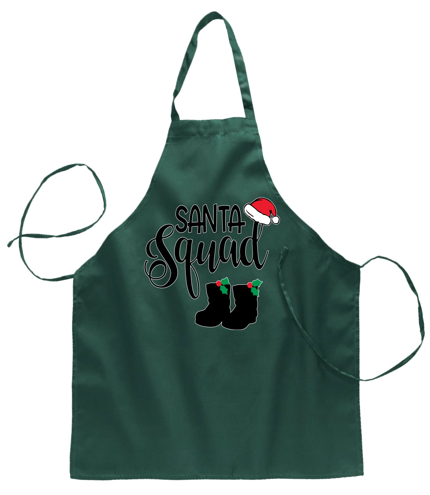 Ugly Ugly Christmas Santa Squad Xmas Hat Boots Christmas Ugly Christmas Sweater Ugly Christmas Butcher Graphic Apron for Kitchen BBQ Grilling Cooking
