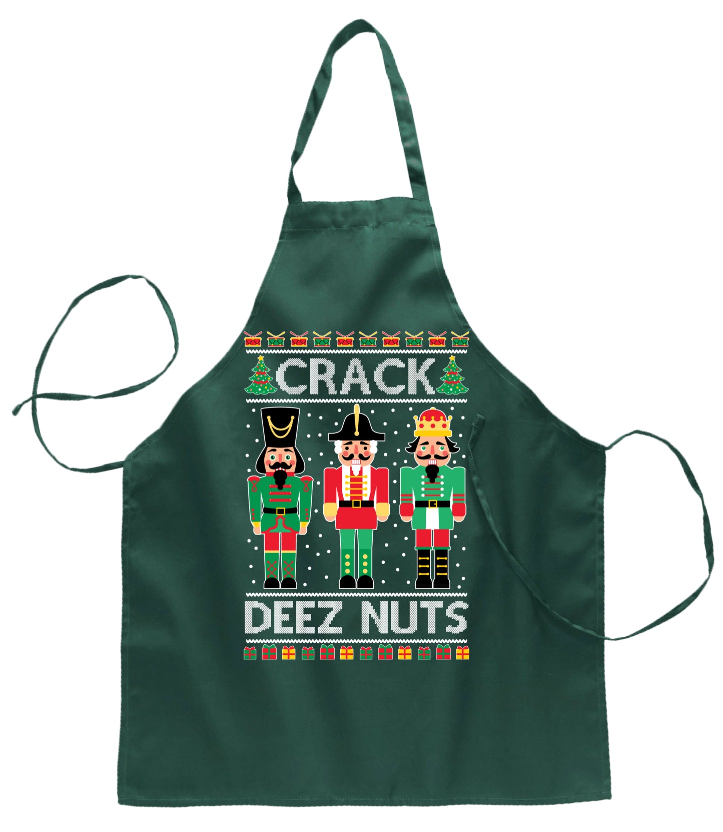 Ugly Ugly Christmas Crack Deez Nuts Meme Christmas Ugly Christmas Sweater Ugly Christmas Butcher Graphic Apron for Kitchen BBQ Grilling Cooking