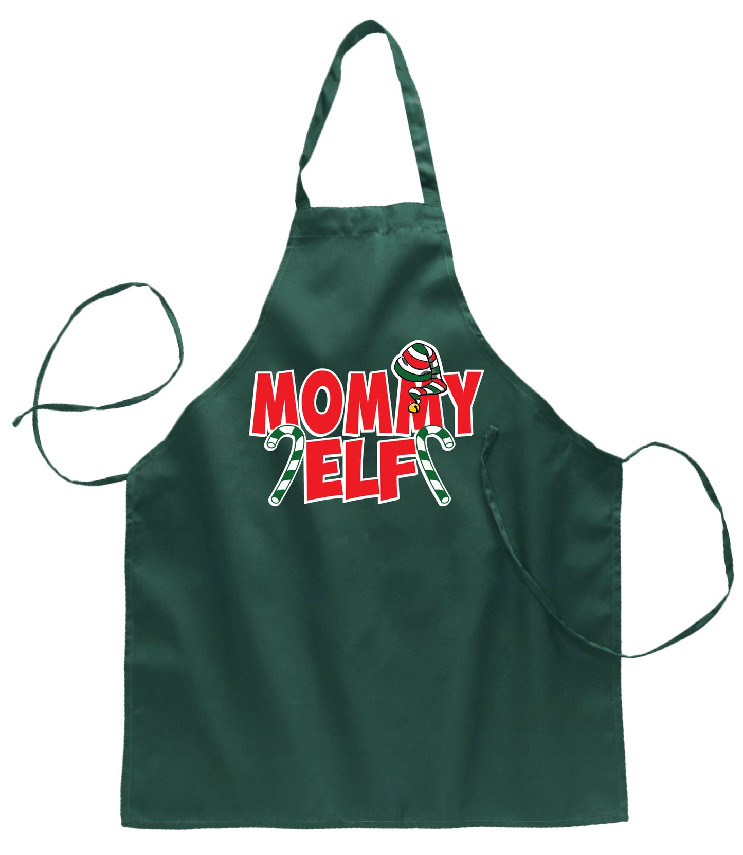 Ugly Ugly Christmas Mommy Elf Ugly Christmas Sweater Ugly Christmas Butcher Graphic Apron for Kitchen BBQ Grilling Cooking