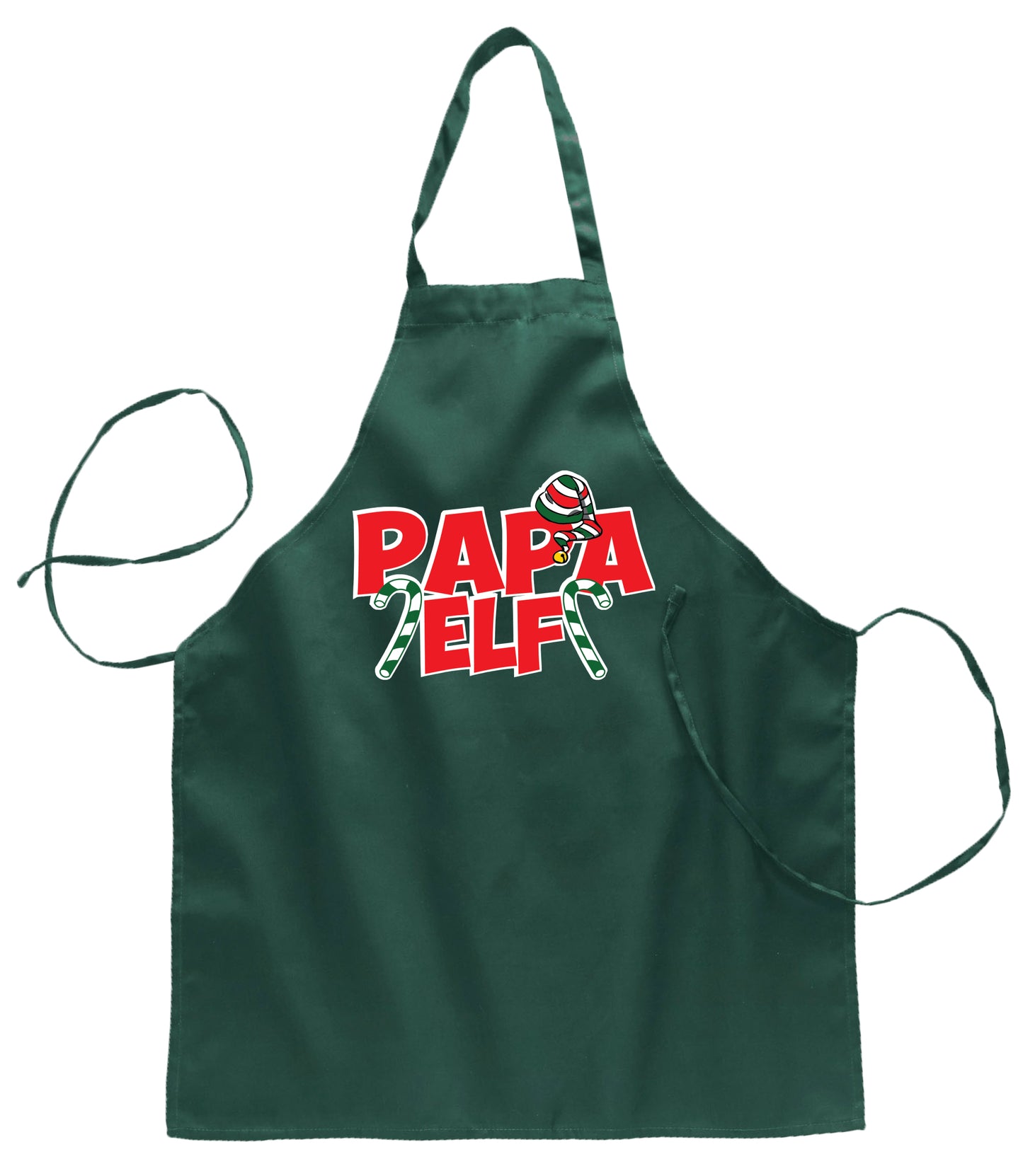 Papa Elf Ugly Christmas Sweater Ugly Christmas Butcher Graphic Apron for Kitchen BBQ Grilling Cooking