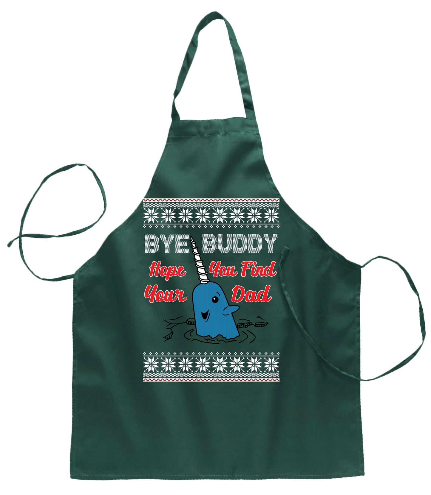 Ugly Ugly Christmas Hope You Find Your Dad Ugly Christmas Sweater Ugly Christmas Butcher Graphic Apron for Kitchen BBQ Grilling Cooking