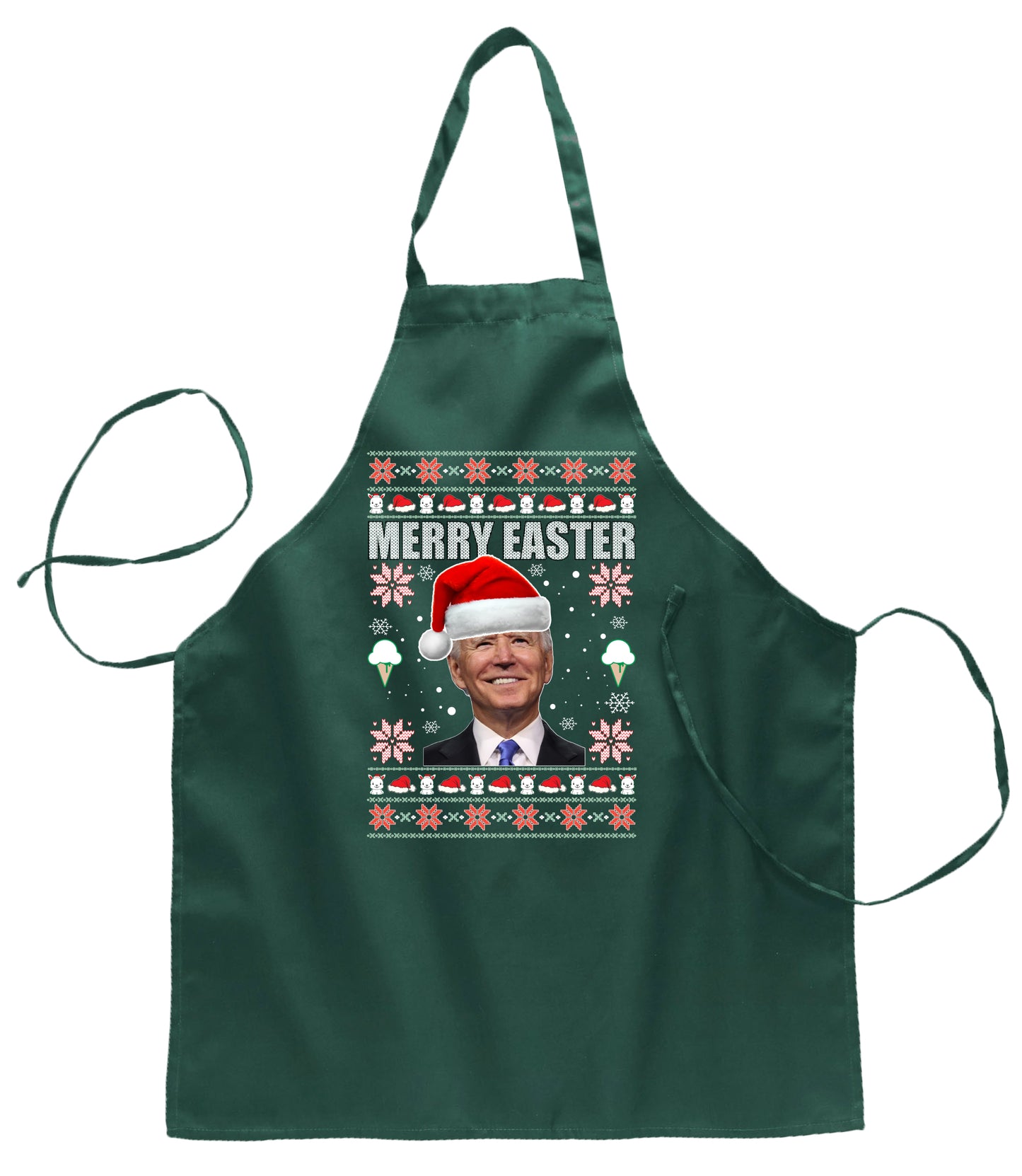 Ugly Ugly Christmas Merry Easter Ugly Christmas Sweater Ugly Christmas Butcher Graphic Apron for Kitchen BBQ Grilling Cooking