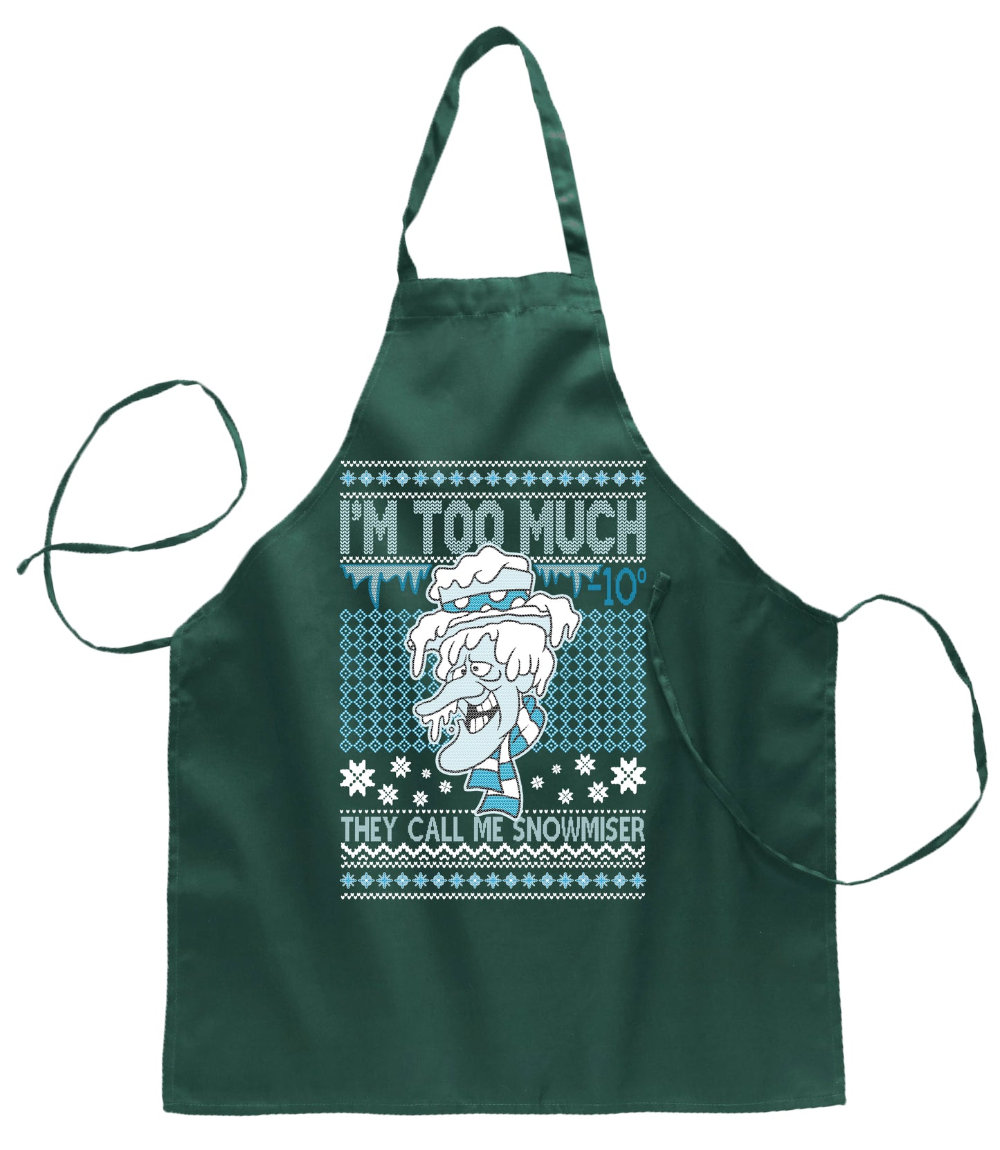 Ugly Ugly Christmas They Call Me Snowmeiser I'm Too Much Ugly Christmas Sweater Ugly Christmas Butcher Graphic Apron for Kitchen BBQ Grilling Cooking