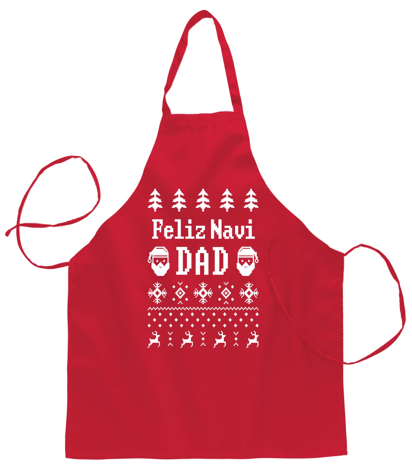 Ugly Ugly Christmas Feliz Navidad Christmas Ugly Christmas Sweater Ugly Christmas Butcher Graphic Apron for Kitchen BBQ Grilling Cooking