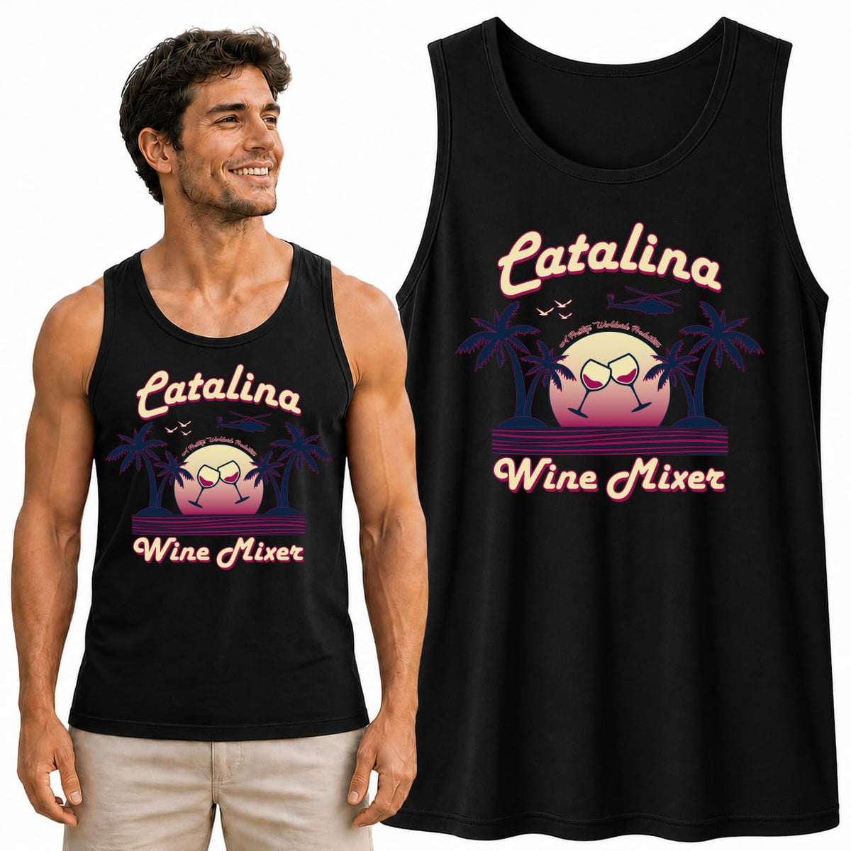 Funny Mixer Island  Pop Culture Mens Tank Top