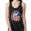 US Flag Ford Bronco Cars and Trucks Ladies Racerback Tank Top