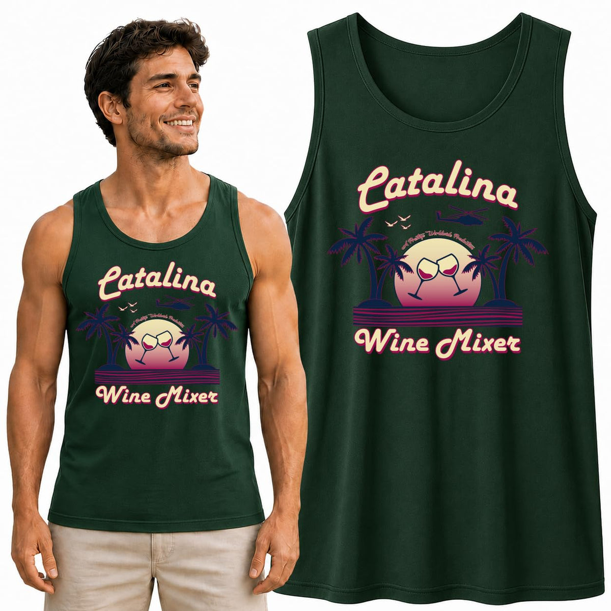 Funny Mixer Island  Pop Culture Mens Tank Top
