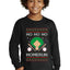 Ho Ho Ho Homerun, Baseball Fan Christmas Design Ugly Christmas Sweater For Kids | Youth Longsleeve Shirt