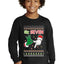 6 7 Christmas Hands Ugly Christmas Sweater For Kids | Youth Longsleeve Shirt