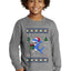 Season's Eatings Shark Ugly Christmas Sweater For Kids | Youth Longsleeve Shirt
