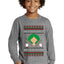Ho Ho Ho Homerun, Baseball Fan Christmas Design Ugly Christmas Sweater For Kids | Youth Longsleeve Shirt