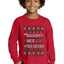 Naughty Nice 6 7 Checklist Ugly Christmas Sweater For Kids | Youth Longsleeve Shirt