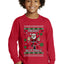 Merry Blitzmas, Football Christmas Sweater Design Ugly Christmas Sweater For Kids | Youth Longsleeve Shirt