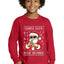 Santa Says 6 7 Numbers Meme Ugly Christmas Sweater For Kids | Youth Longsleeve Shirt