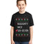 Naughty Nice 6 7 Checklist Ugly Christmas Sweater For Kids | Unisex Boys Girls Graphic Youth T-Shirt