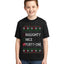 Naughty Nice 4 1 Checklist Ugly Christmas Sweater For Kids | Unisex Boys Girls Graphic Youth T-Shirt