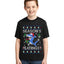 Season's Eatings Shark Ugly Christmas Sweater For Kids | Unisex Boys Girls Graphic Youth T-Shirt