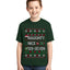 Naughty Nice 6 7 Checklist Ugly Christmas Sweater For Kids | Unisex Boys Girls Graphic Youth T-Shirt