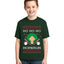 Ho Ho Ho Homerun, Baseball Fan Christmas Design Ugly Christmas Sweater For Kids | Unisex Boys Girls Graphic Youth T-Shirt