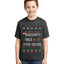 Naughty Nice 6 7 Checklist Ugly Christmas Sweater For Kids | Unisex Boys Girls Graphic Youth T-Shirt